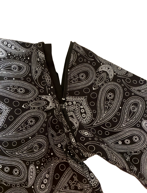 Black Paisley Modular Hoodie (Pre-Order)