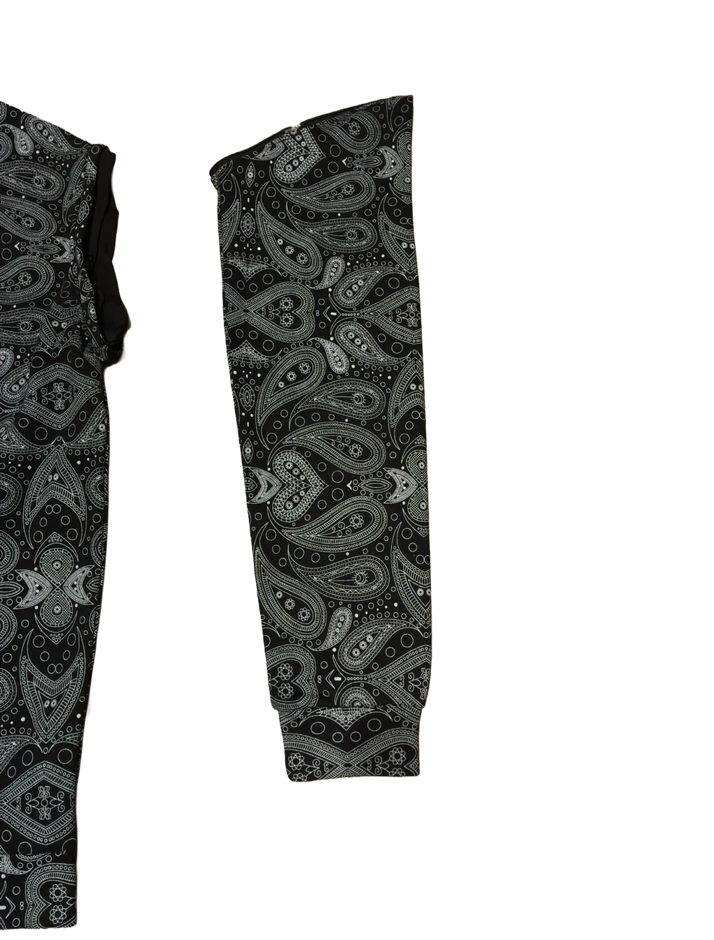 Black Paisley Modular Hoodie (Pre-Order)