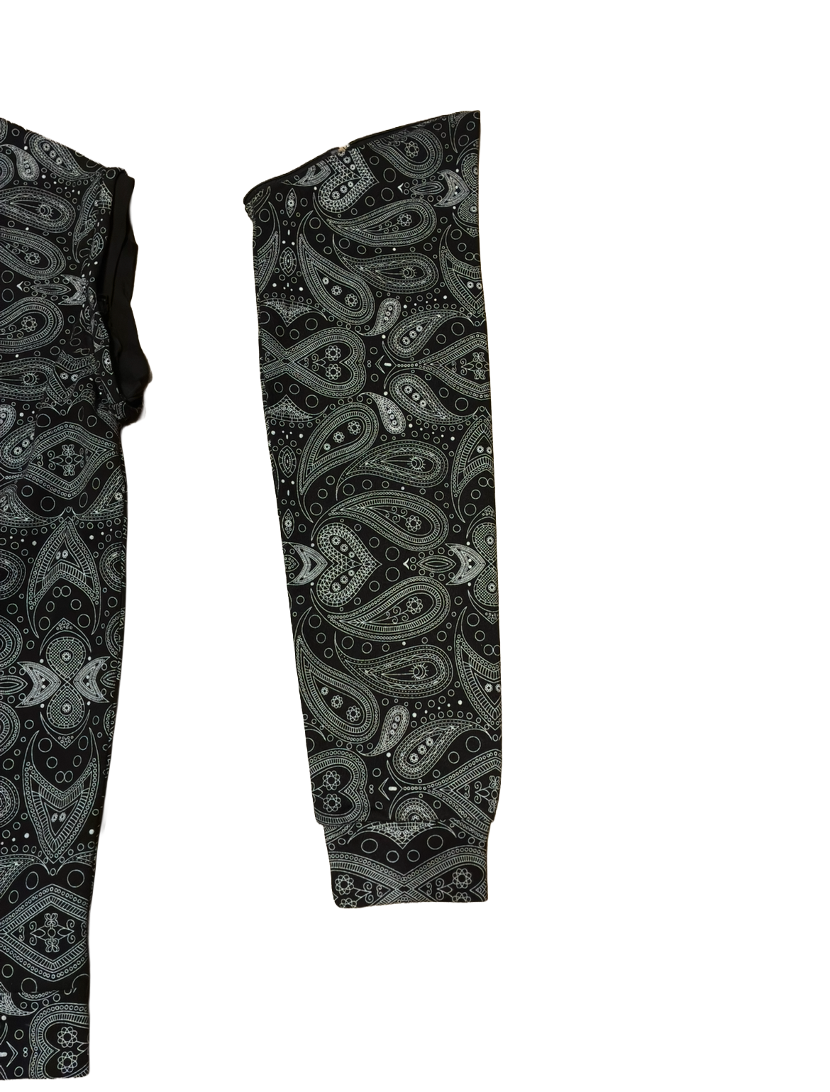 Black Paisley Modular Hoodie (Pre-Order)