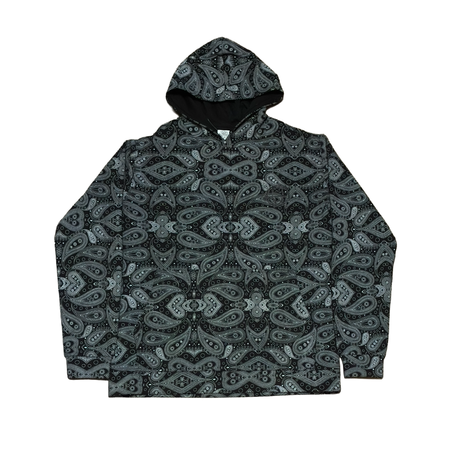 Black Paisley Modular Hoodie (Pre-Order)